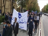 حضور پرشور دانشگاهیان دانشگاه فنی و حرفه ای استان آذربایجان شرقی در راه پیمایی روز قدس