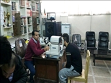 حضور دکتر چشم پزشک جهت تست بینایی دانشجویان